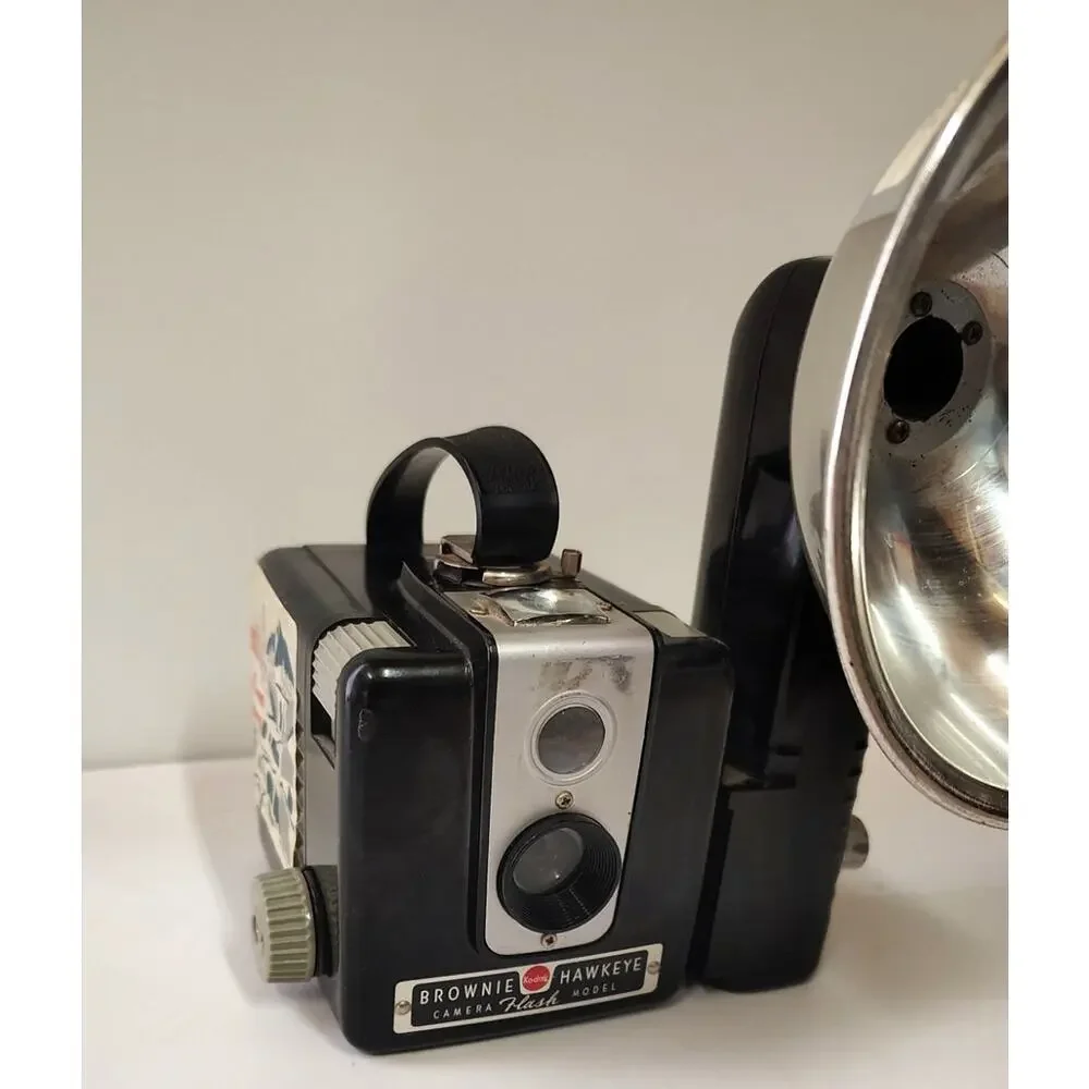 Vintage Kodak Brownie Hawkeye Flash Model Camera 1950s MCM Photography Decor